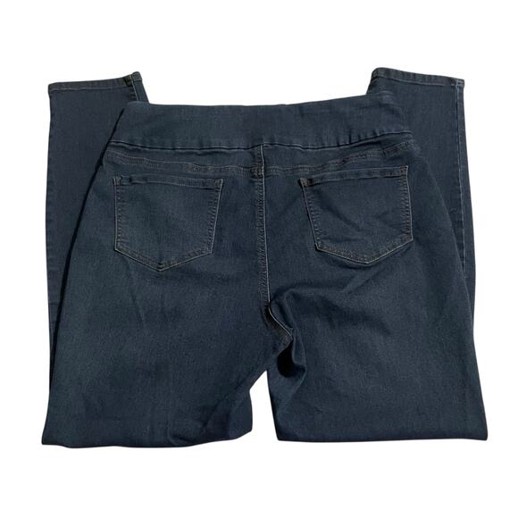 Christopher & Banks Womens Jeans Size XL Mid Rise Skinny Pull On Jeans Dark Wash - Picture 4 of 10